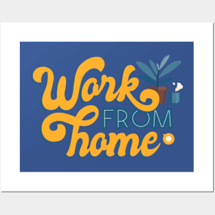 Working From Home Posters and Art